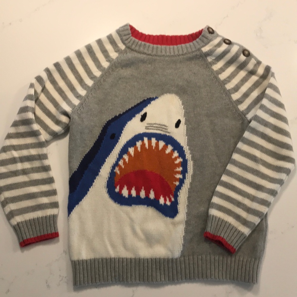 Mini Boden Boys Shark Sweater